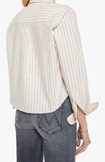 Womens fashion Utah western clothing rodeo The Cropped Bestie Cream And Black Stripe SKU 212451962 Boltranchstore.com free shipping