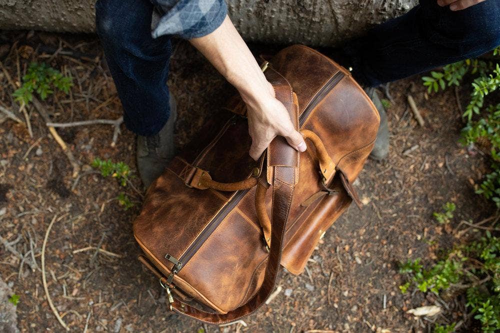 Kodiak Leather Weekender Duffle