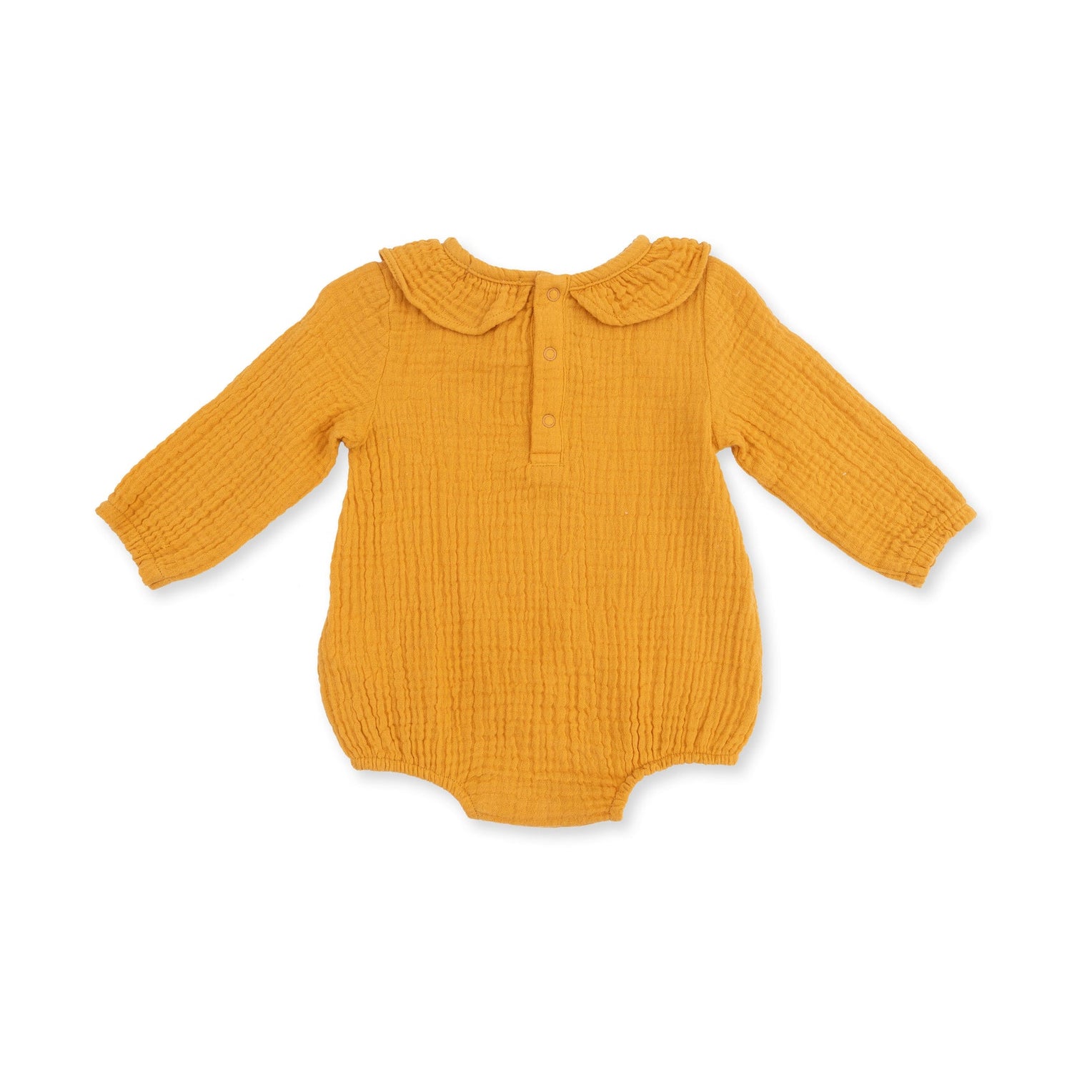 Baby Sunflower Bubble With Ruffle Collar