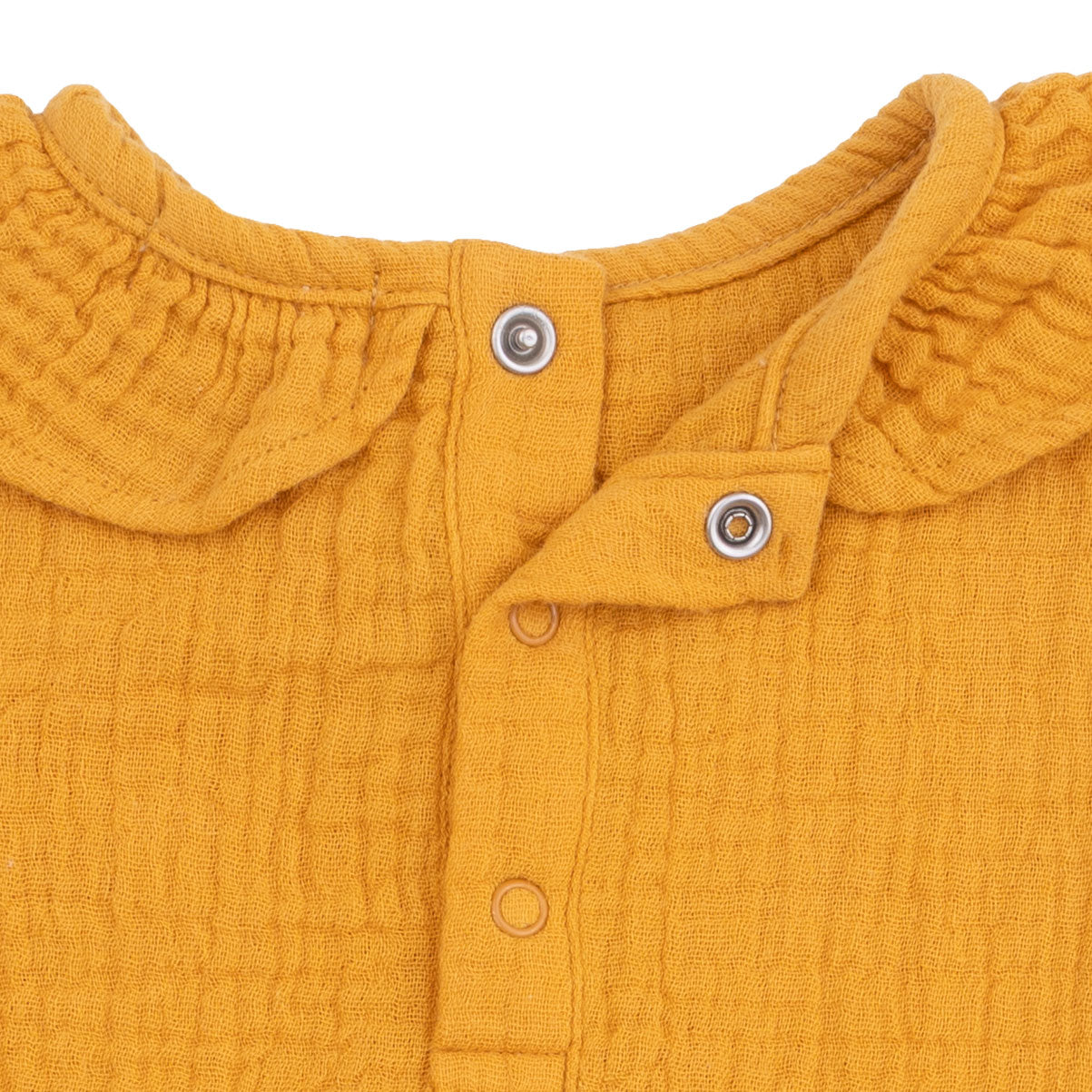 Baby Sunflower Bubble With Ruffle Collar