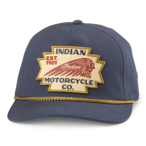 Canvas Cappy Hat Indian Motorcycle Blue cap American Needle Hat Co Boltranchstore.com 23005A_INMOTO free shipping