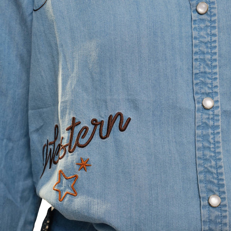 Sally Western Embroidered Snap Shirt