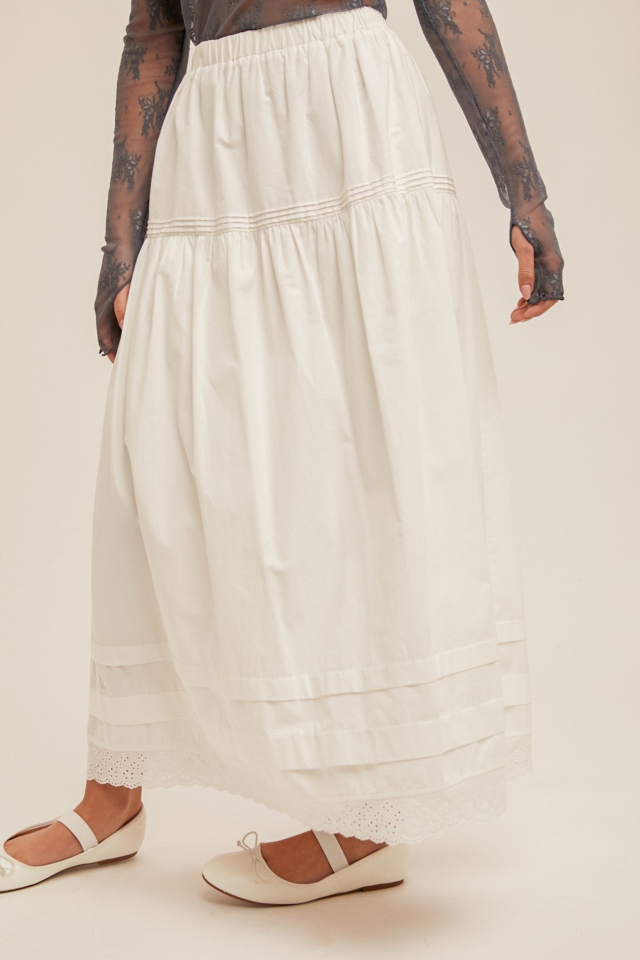 Etta Pintuck Skirt