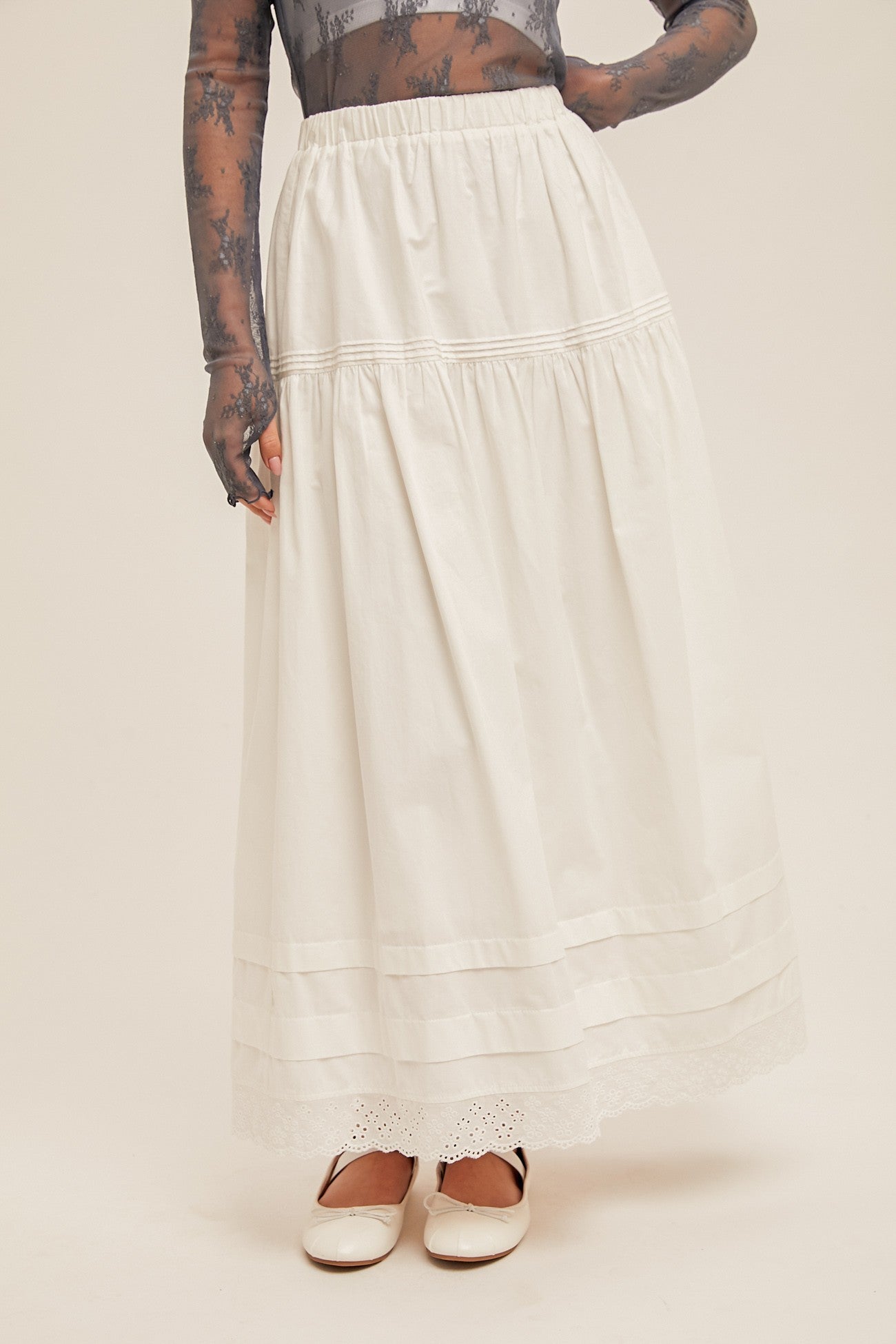 Etta Pintuck Skirt