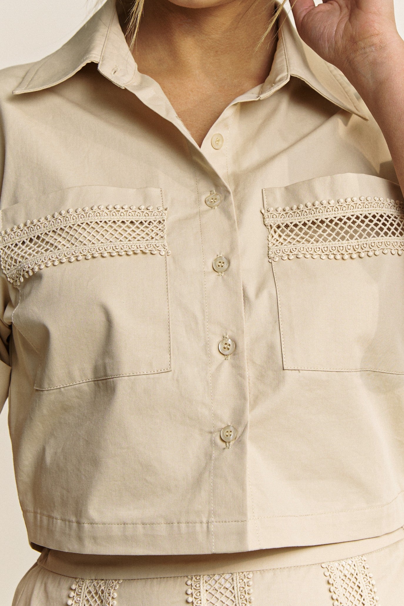 Stella Lace Trim Shirt