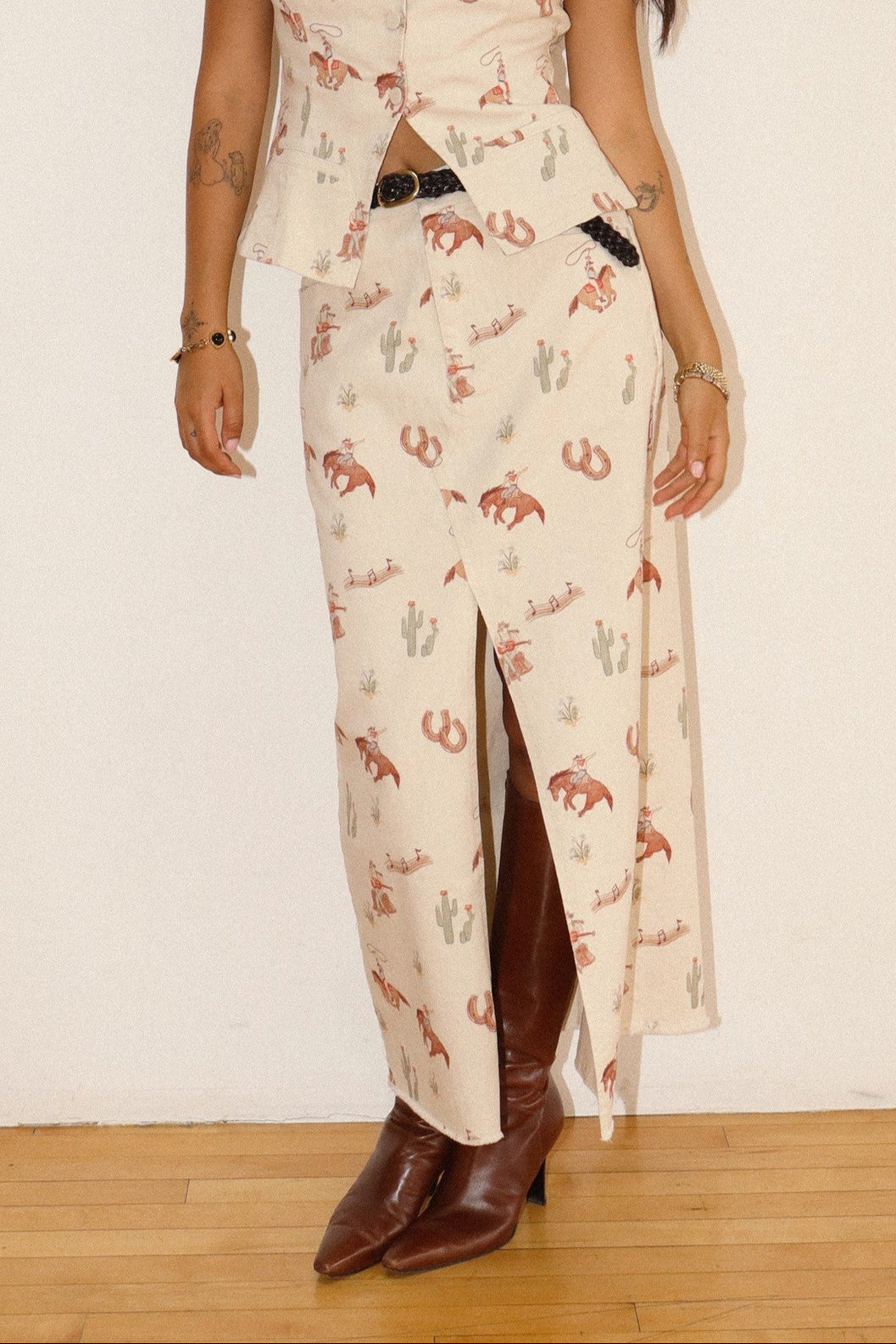 Cowgirl Rodeo Maxi Skirt