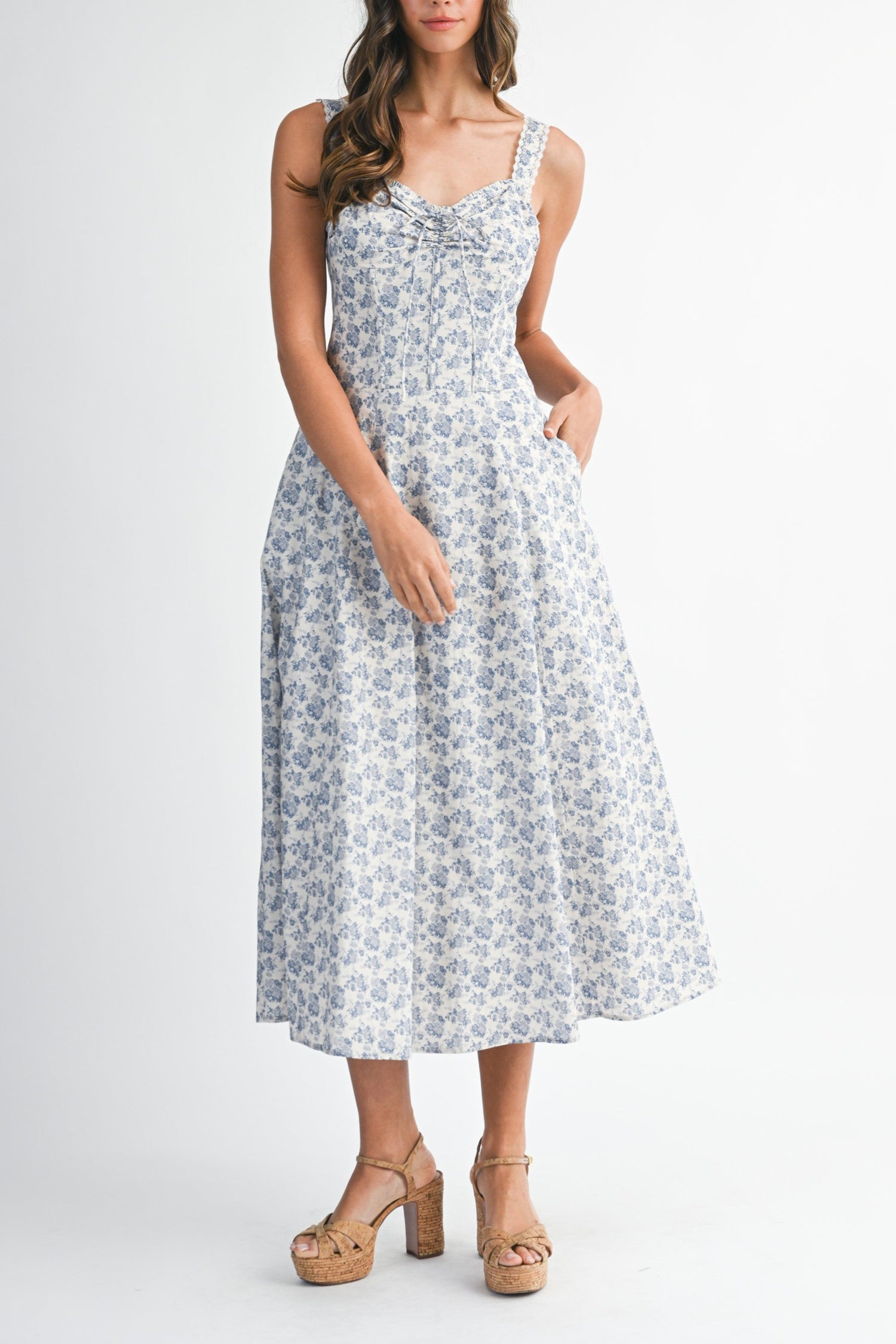 Nina Floral Midi Dress