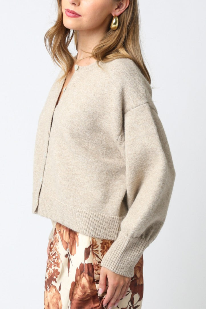 ecru cream tan sweater cardigan womens boltranchstore.com clothing boutique free shipping