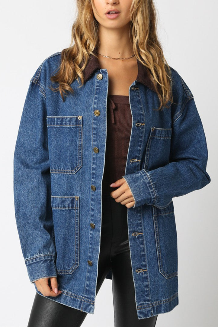 Kate Denim Jacket womens barn coat fall 2025 free shipping Boltranchstore.com