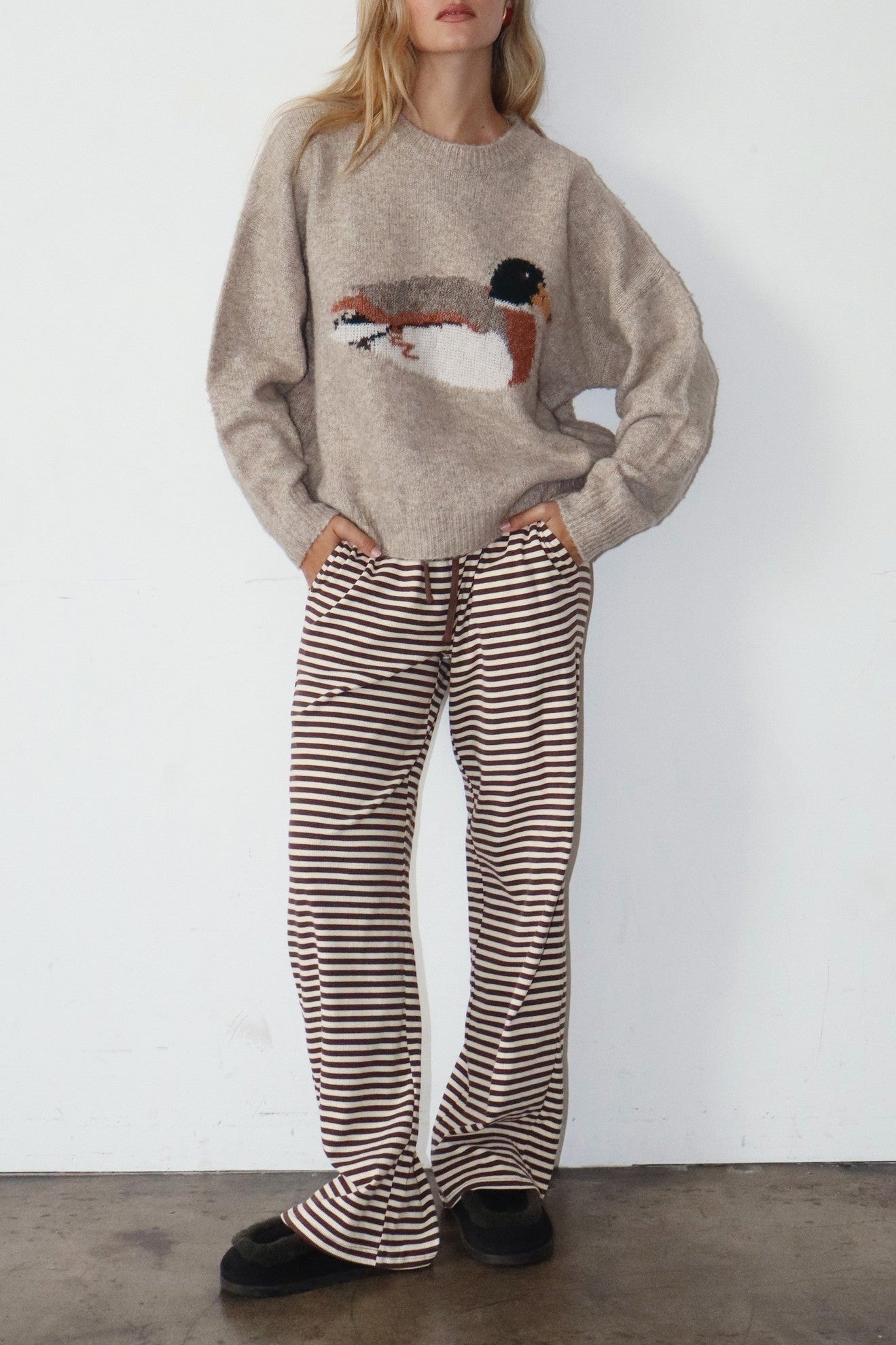 Duck Graphic Knit Sweater