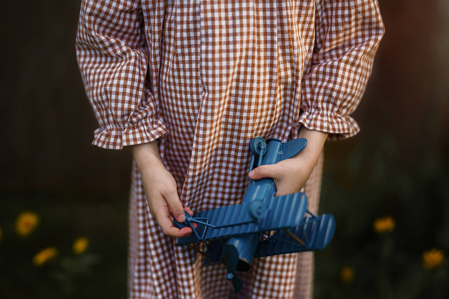 Pine Cone Ruffle Collar Dress