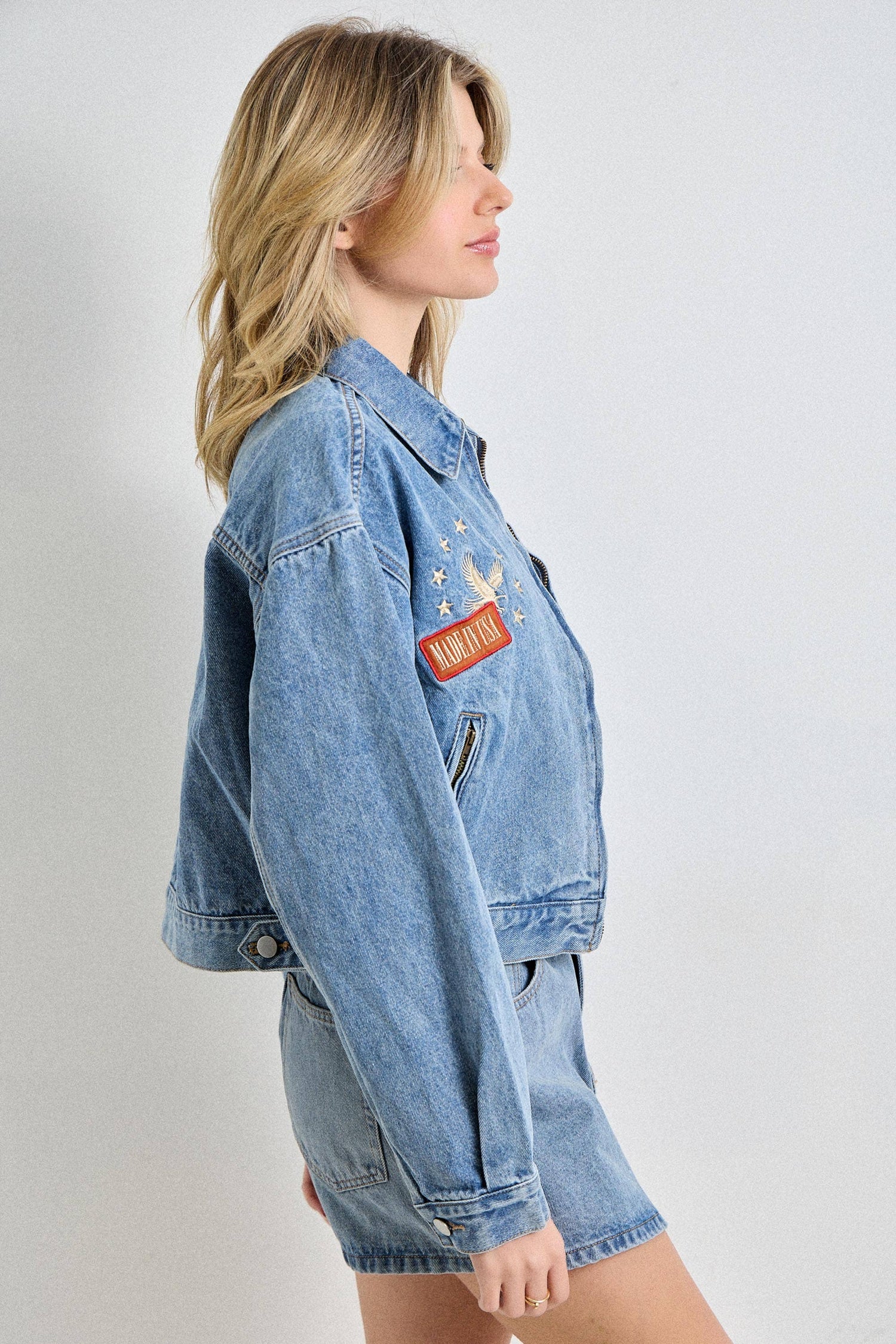 The American Embroidered Zip Jacket