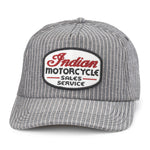 American Needle Tulsa Hat Indian Motorcycle 25007A-INMOTO mens womens unisex striped cap Boltranchstore.com