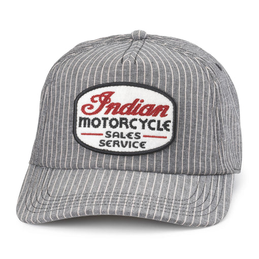 American Needle Tulsa Hat Indian Motorcycle 25007A-INMOTO mens womens unisex striped cap Boltranchstore.com