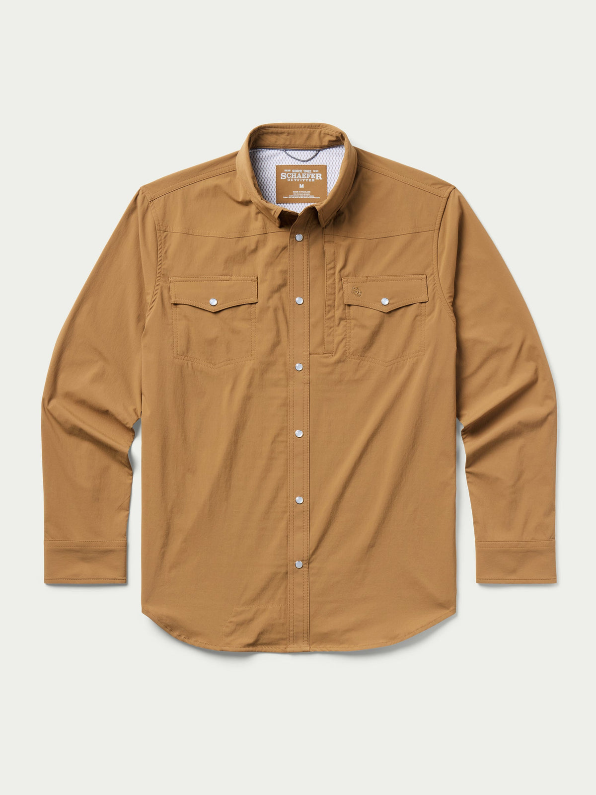 Schaefer Mens RangeTek Western Guide Snap Shirt Pecan WESTERN MENS SHIRT perfect for everyday free shipping at boltranchstore.com