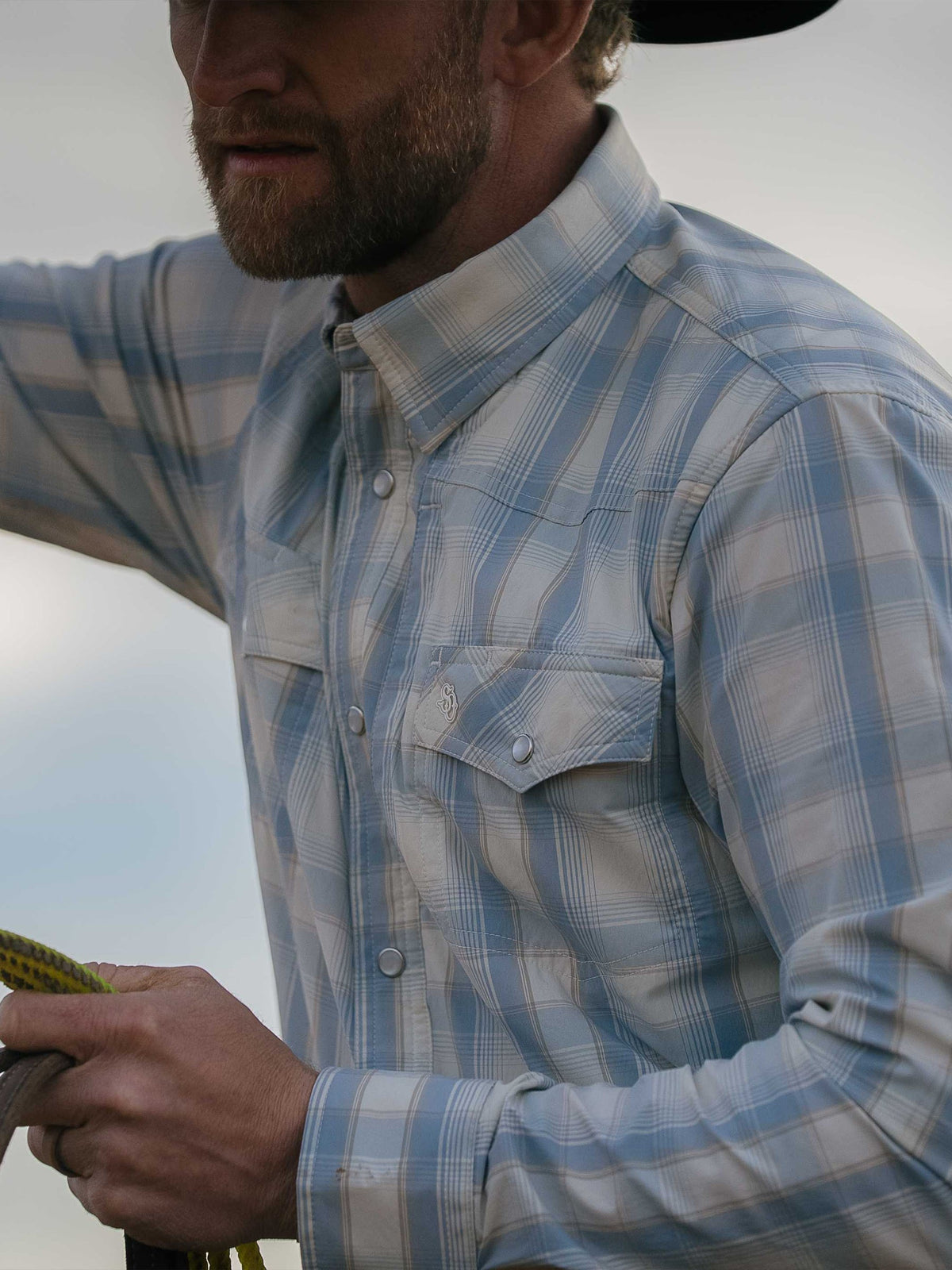 Schaefer Mens RangeTek Western Guide Snap Shirt Wickenburg versatile performance for work and outdoor adventures Free shipping at Boltranchstore.com