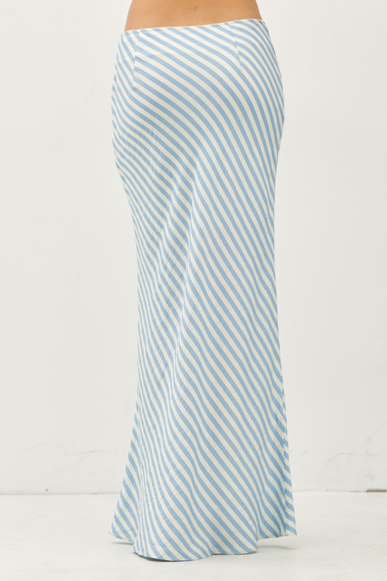 Mia Striped Maxi Skirt Things between Darla Skirt striped blue and cream womens pencil skirt Boltranchstore.com free shipping