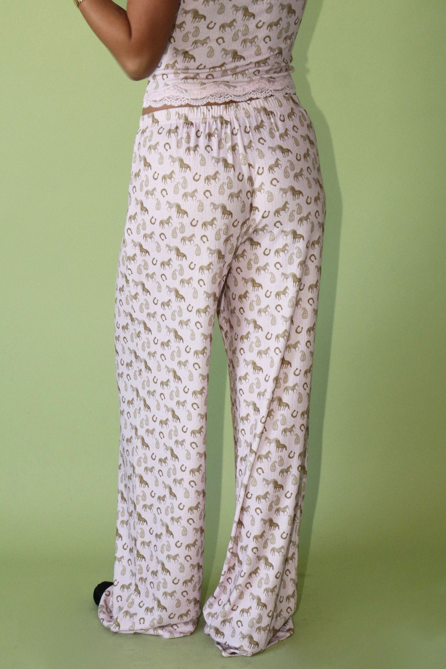 Lucky Horse Wide Leg Pants