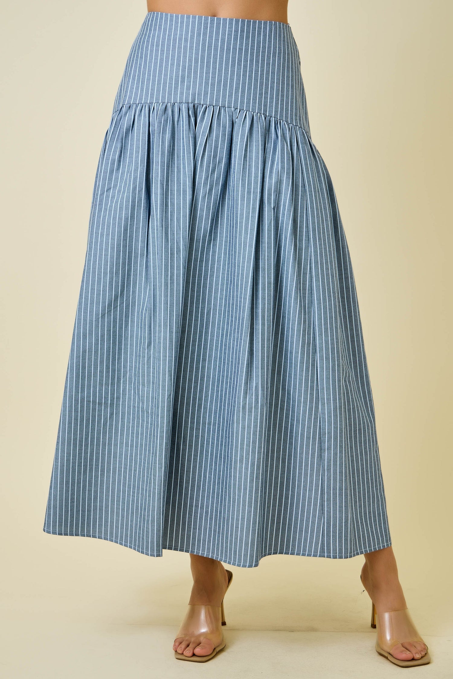 Stripe Sam Flared Maxi Skirt