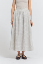 Pearl Plaid Skirt grade and gather 50732TP womens plaid skirt button down pockets Boltranchstore.com Free Shipping