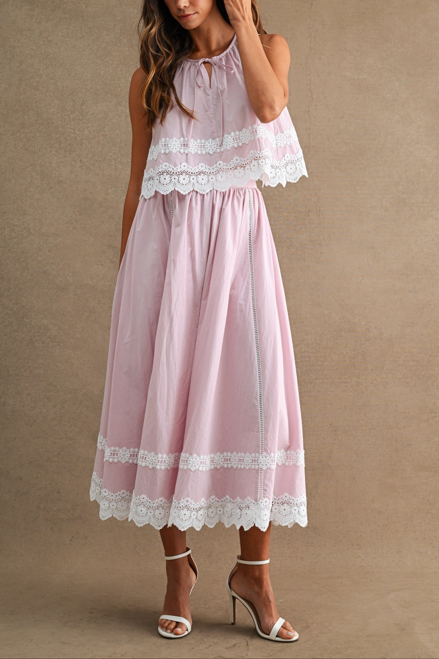 Charlotte Lace Skirt and Top Set