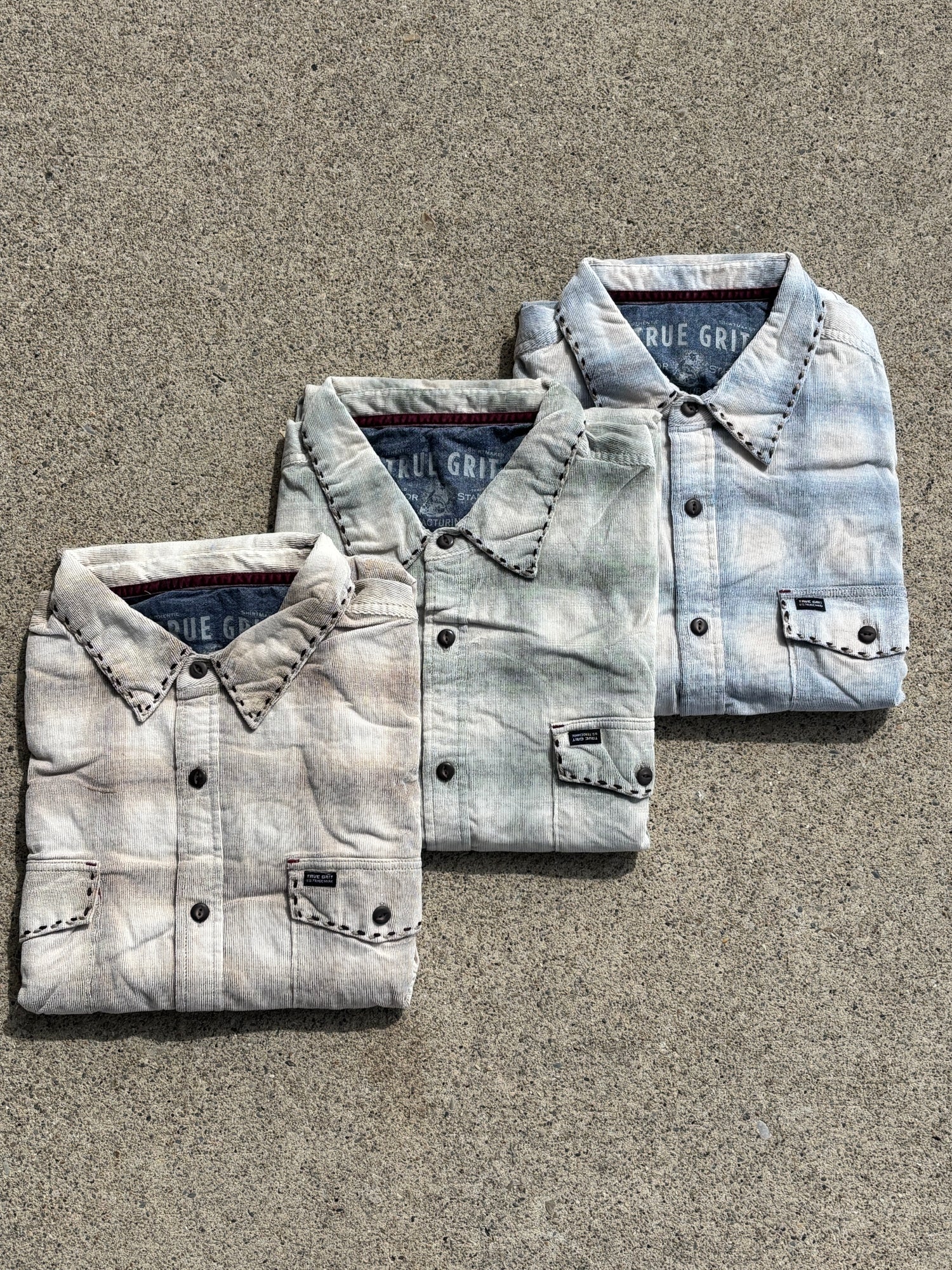 True Grit Whiskey LS Shirt with Stitch