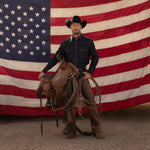 Stetson Skyline 6X USA 250 Edition Black styled on horseback for ranch wear