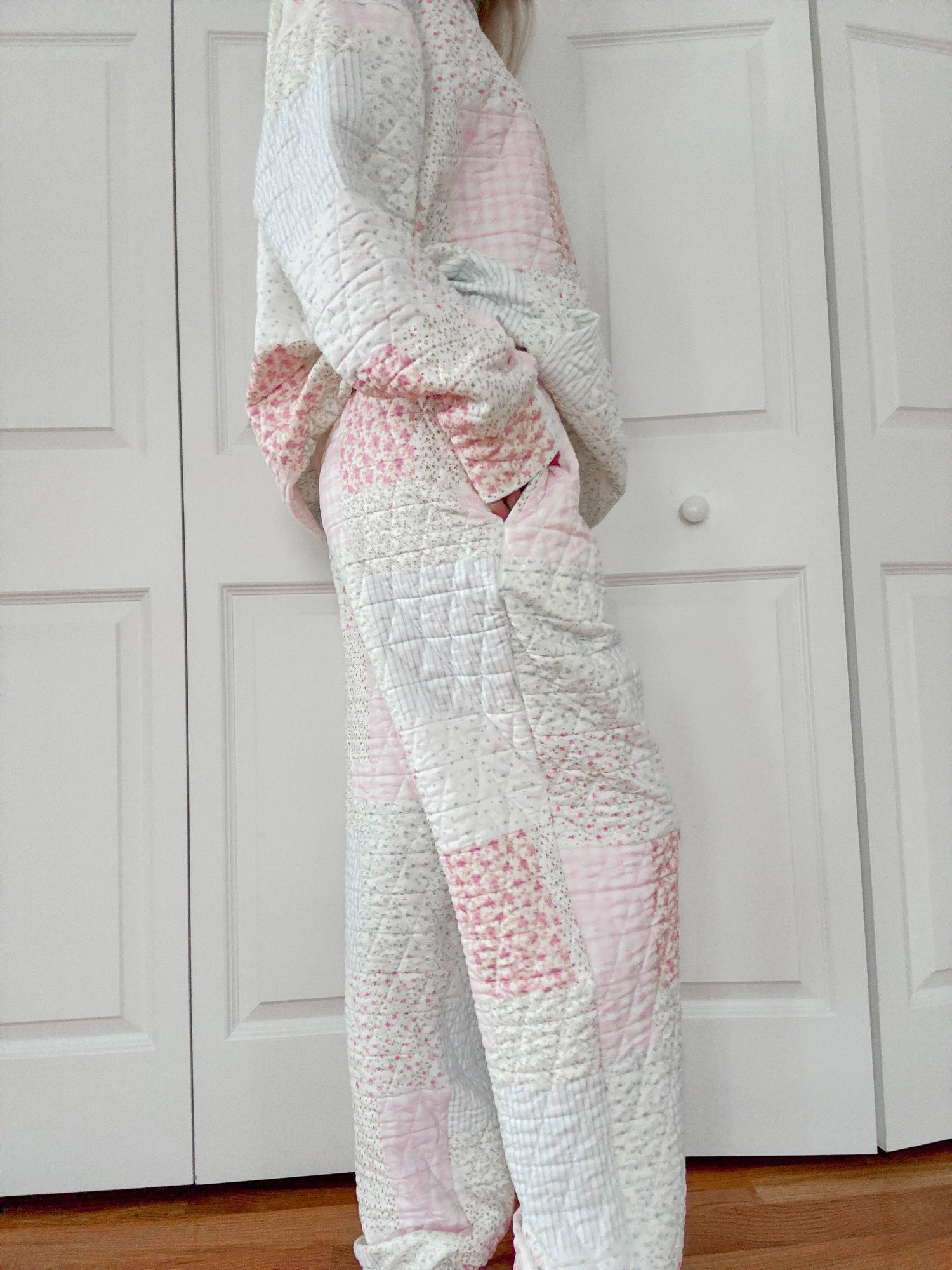 Quilted Womens Pastel Joggers