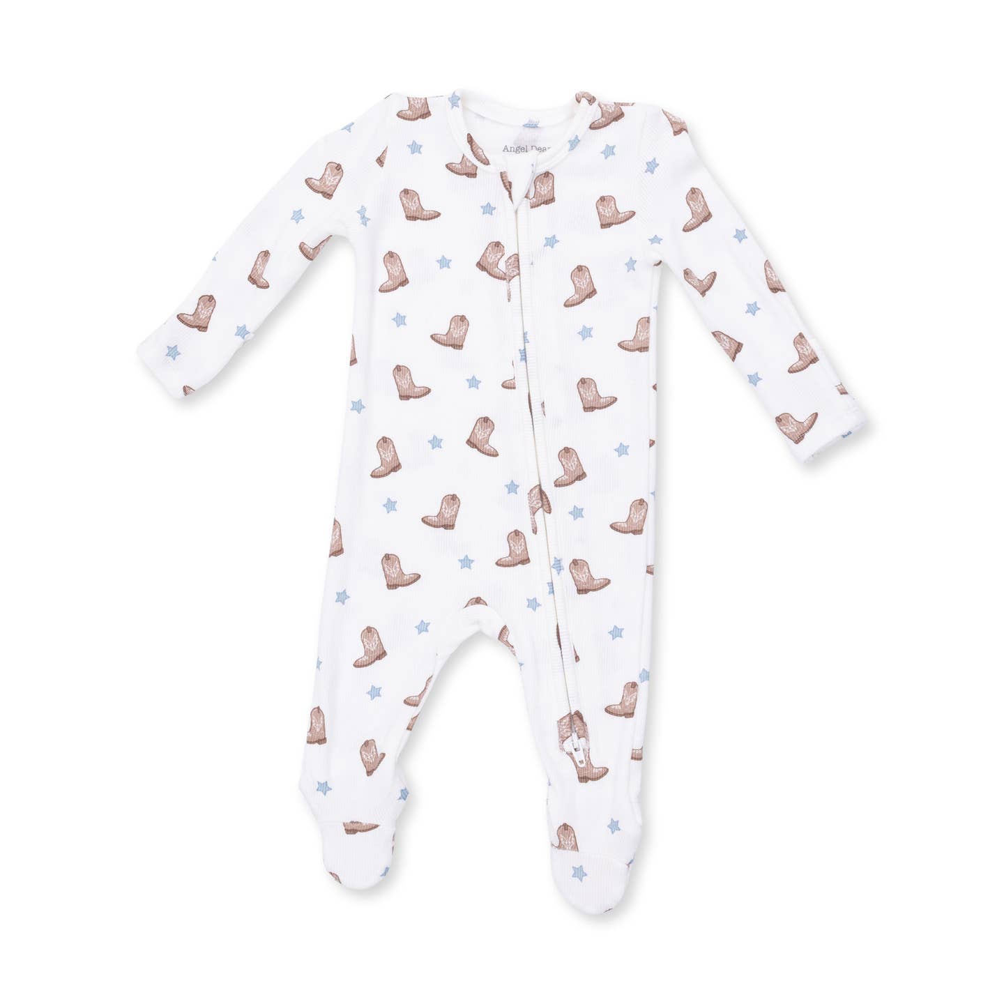 Mini Cowboy Boots 2 Way Zipper Footie