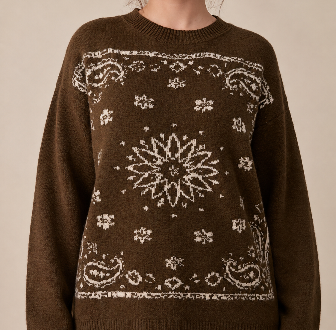 Zoe Western Jacquard Sweater