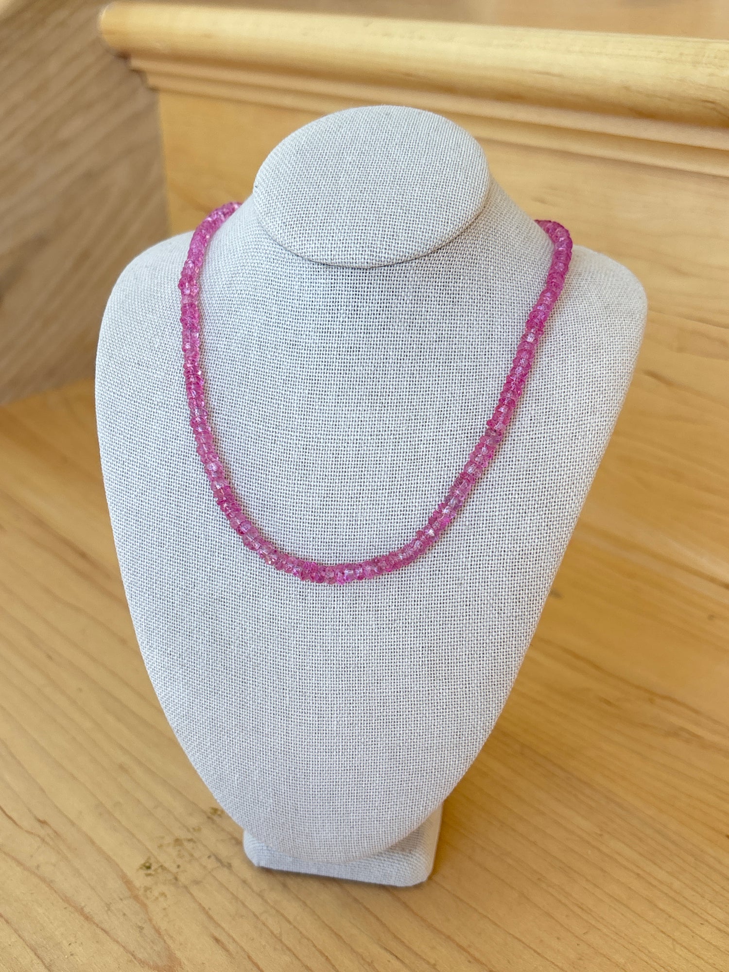 Makhala Pink Topaz with Diamond Closure