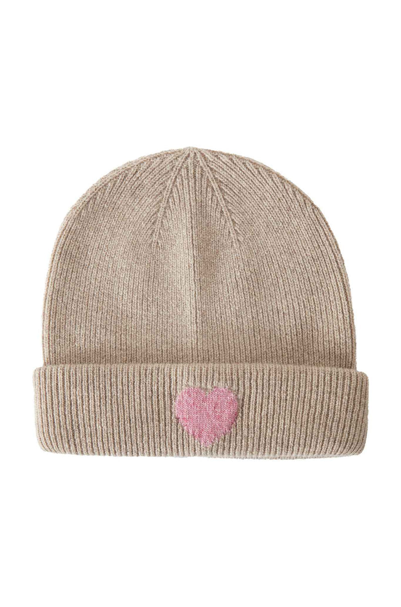 27 Miles Malibu Scarlett Cashmere Heart Beanie