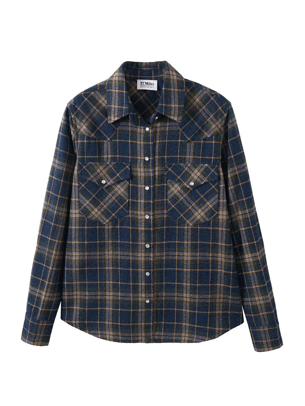 27 Miles Malibu Selva Cotton Western Plaid Shirt Japanese imported plaid fabric western fashion