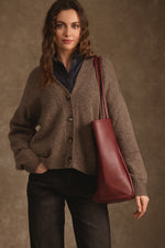 27 Miles Malibu Noriko Cashmere Cardigan with Horse Shoe Graphic relaxed fit that drapes easily womens western clothing