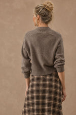 27 Miles Malibu Alyson Cropped Cashmere Crewneck Root warm root tone for fall layering cowgirl style