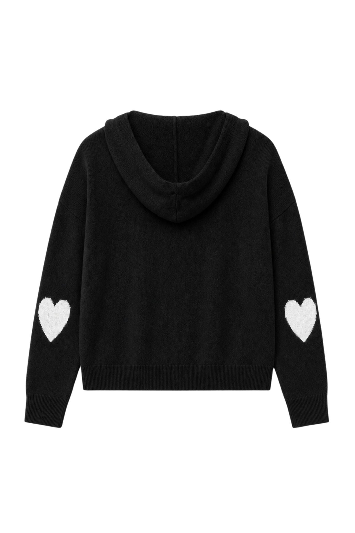 27 Miles Malibu Reva Cashmere Contrast Heart Pullover Hoodie relaxed cropped silhouette western fashion