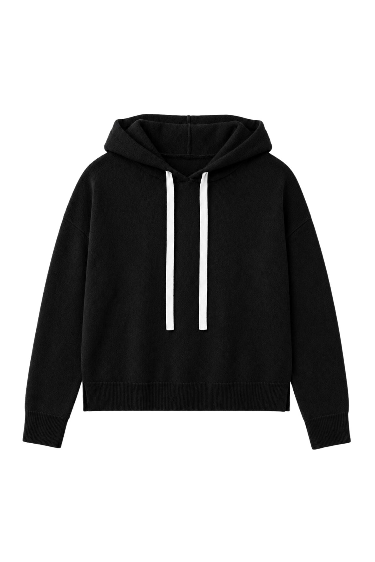 27 Miles Malibu Reva Cashmere Contrast Heart Pullover Hoodie lightweight pure cashmere with a soft hand Park City