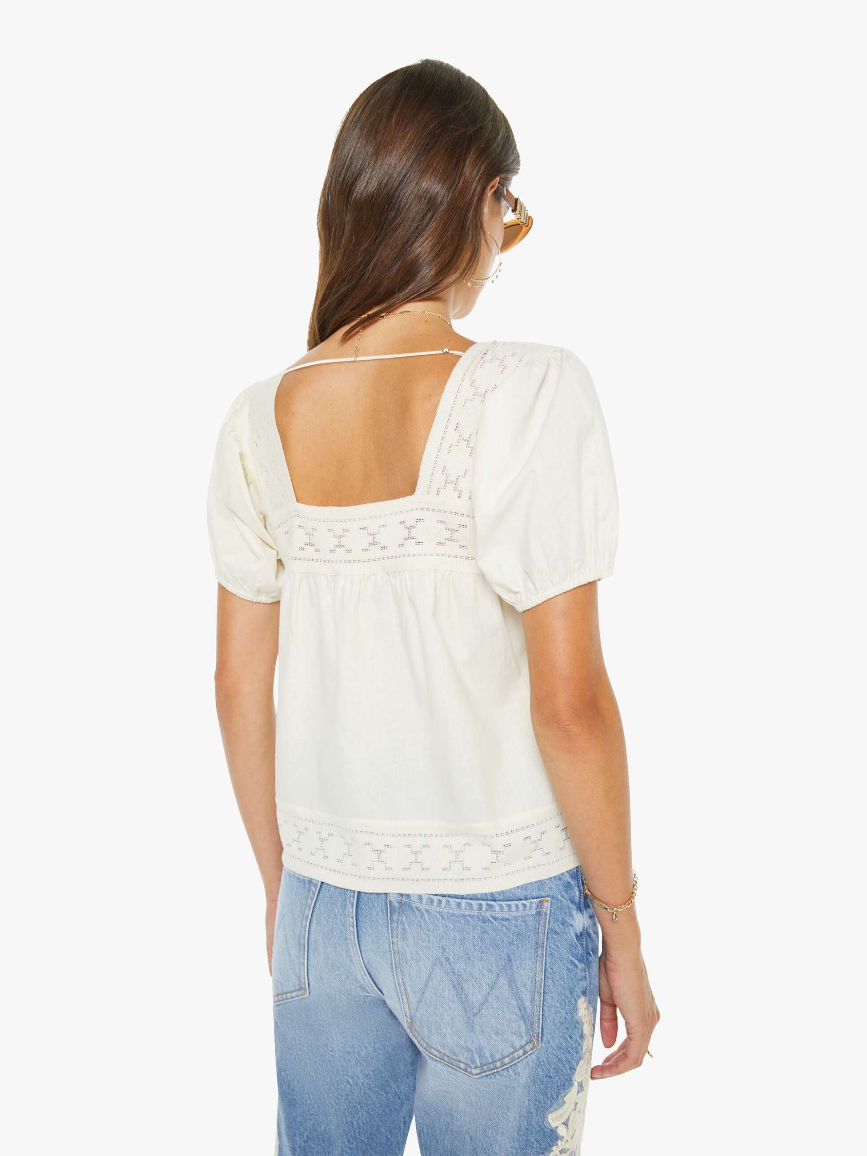 2902-2040-LYB Mother The Memory Land Puff Sleeve Top womens summer top spring 2026 Boltranchstore.com Free Shipping