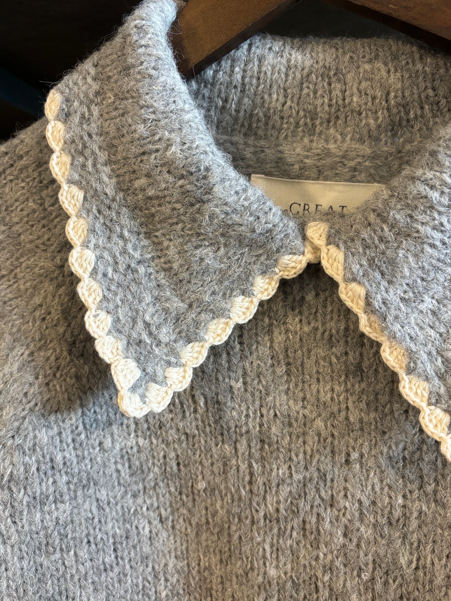 The Great Crochet Collar Pullover