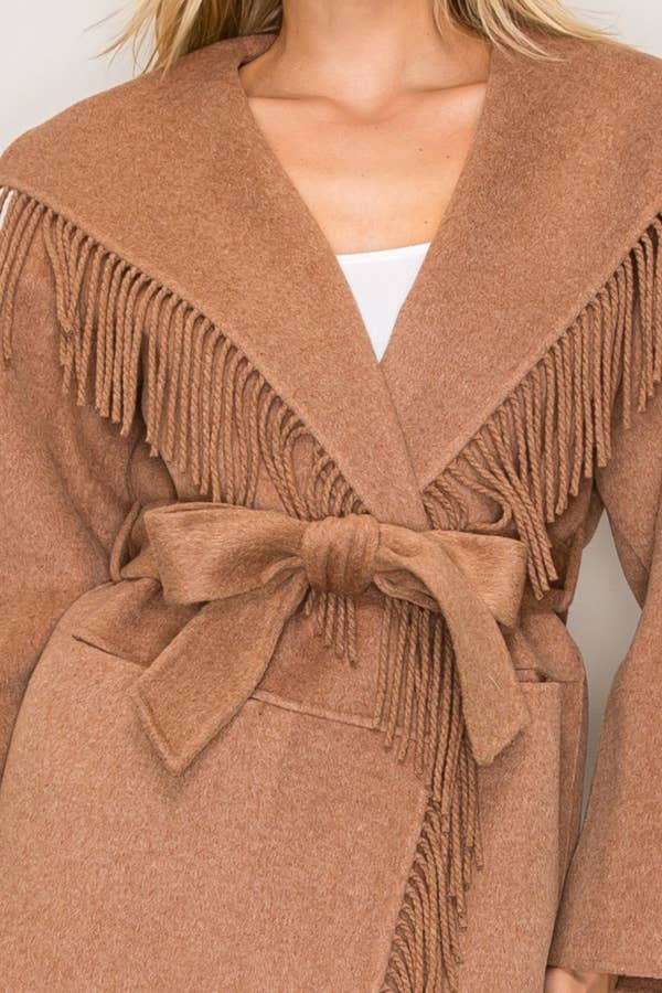 Boltranchstore.com free shipping Wool Fringe Wrap Jacket C2047 Utah womens boutique
