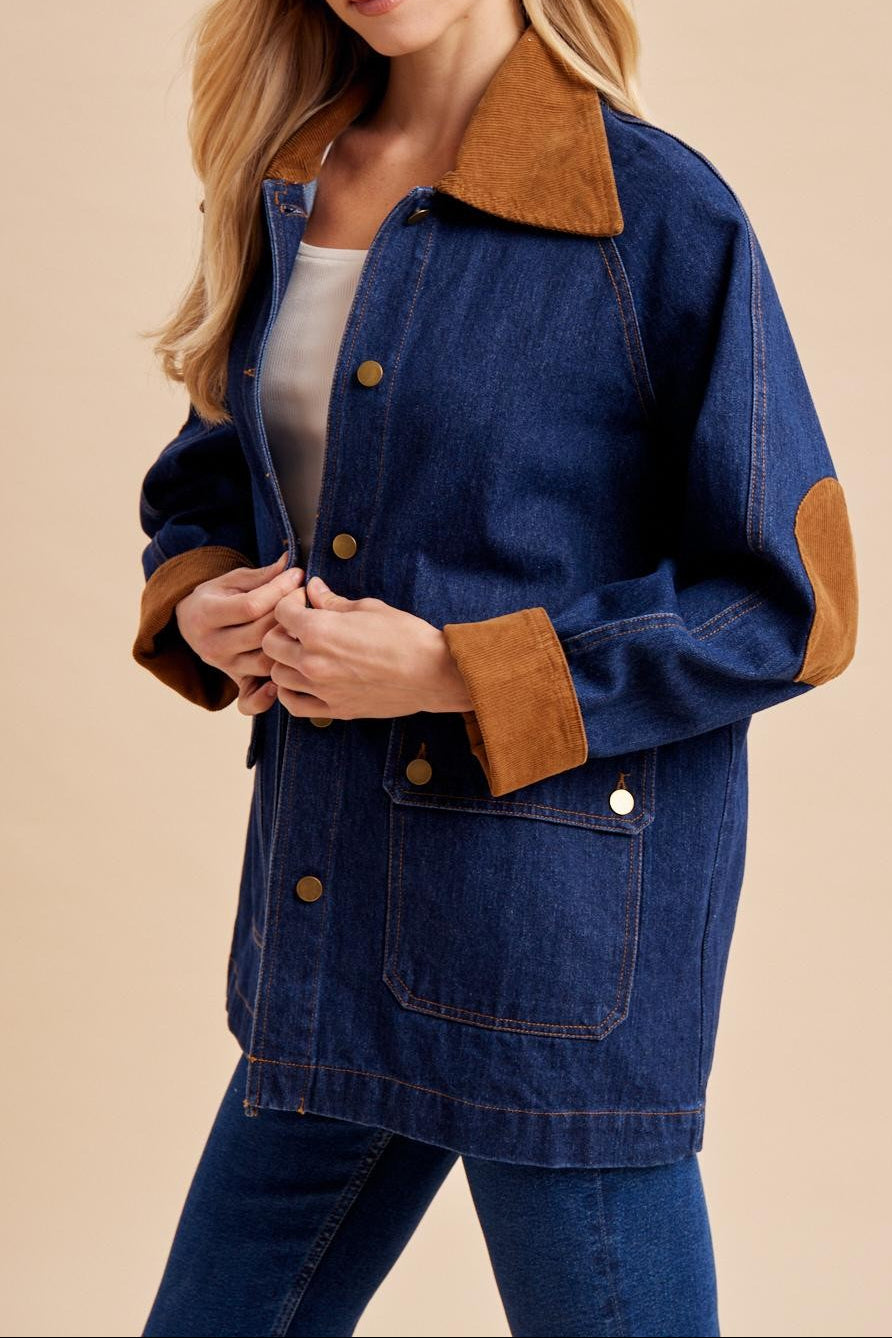 DaCota Dark Wash Denim Barn Jacket