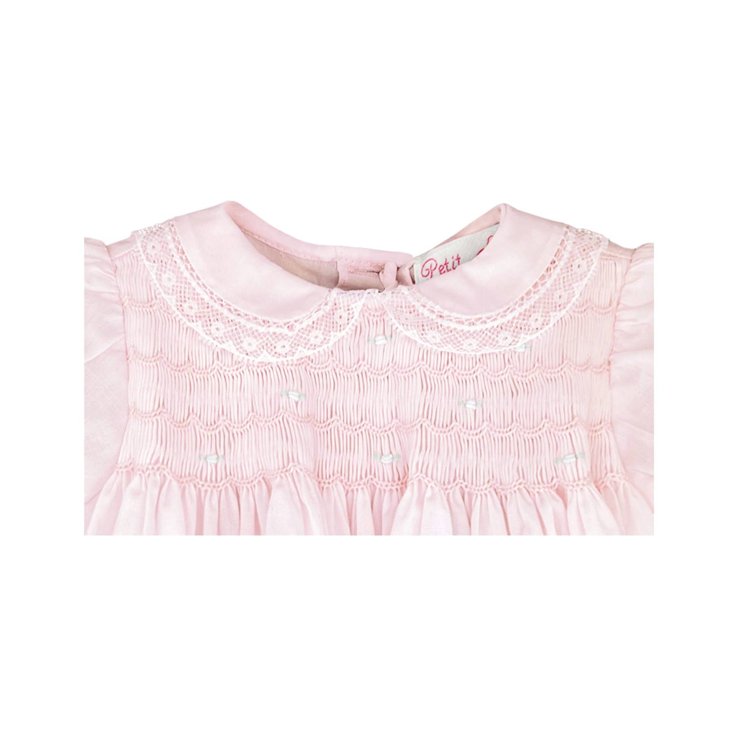 Franny Smocked Dress with Lace