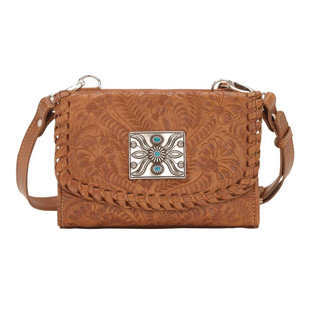 Mohave Canyon Texas Two Step Small Crossbody Bag/Wallet