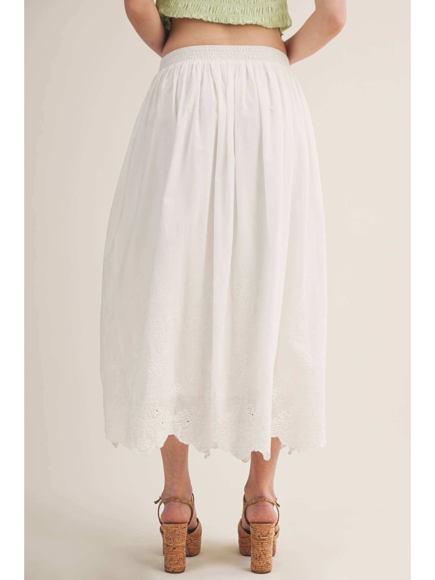 Emma Skirt with Embroidery Detail