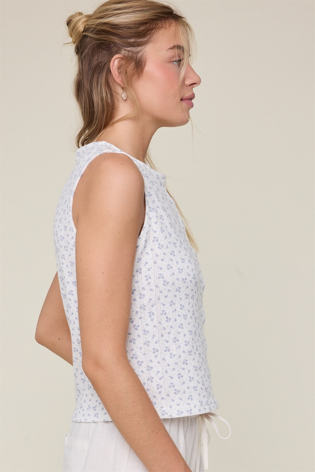 Mia Floral Knit Tank Top