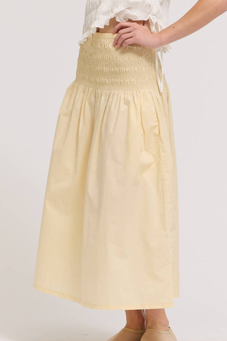 Sally Smocking Waist Skirt