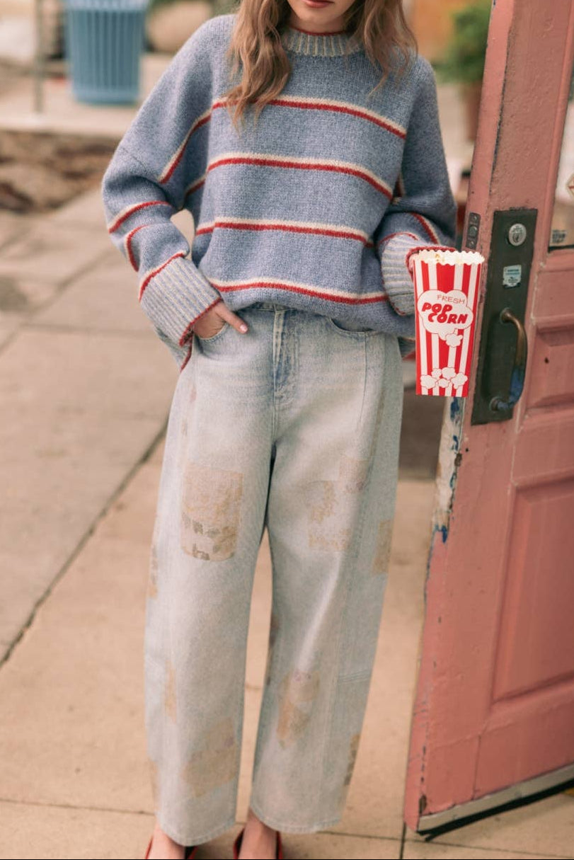 Rebecca Stripe Sweater Top