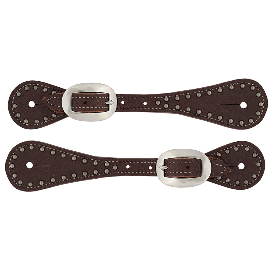 Weaver Youth Leather Spur Straps with Spots kids western spur straps unisex at boltranchstore.com free shipping
