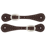 Weaver Youth Leather Spur Straps with Spots kids western spur straps unisex at boltranchstore.com free shipping