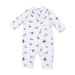 Western baby clothing kids western boutique Utah American Ducks Polo Romper 307F26ADU Boltranchstore.com free shipping